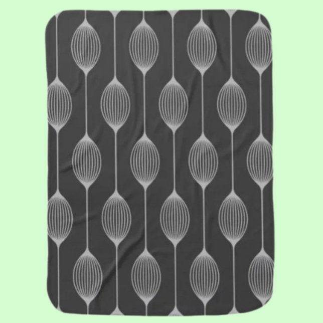 Monochrome Geometry – Abstract Pattern Baby Blanket (Creator Uploaded)