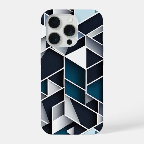 Monochrome Geometry iPhone 15 Pro Case