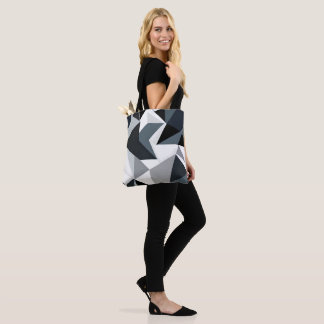 Monochrome Geometry Tote Bag
