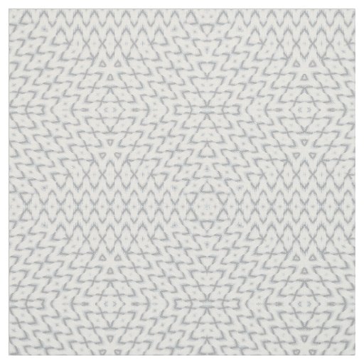 Monochrome gray and white geometric fabric