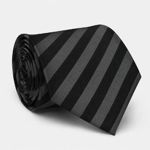 Monochrome Gray Black Diagonal  Neck Tie