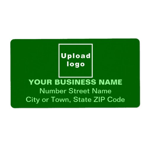 Monochrome Green Business Shipping Label