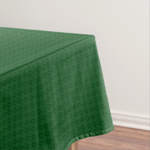 Monochrome green elegant geometric pattern. tablecloth