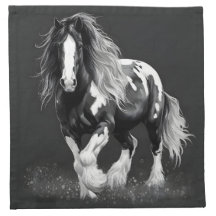 Monochrome Gypsy Cob Horse