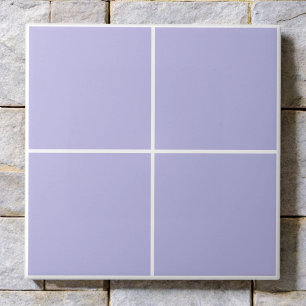 Monochrome Lavender Purple Checkered Modern Ceramic Tile