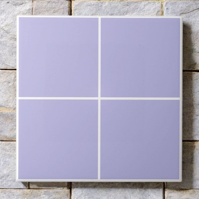 Monochrome Lavender Purple Checkered Modern  Ceramic Tile (Creator Uploaded)
