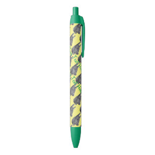 monochrome lifelike drawing of cute donkey pen
