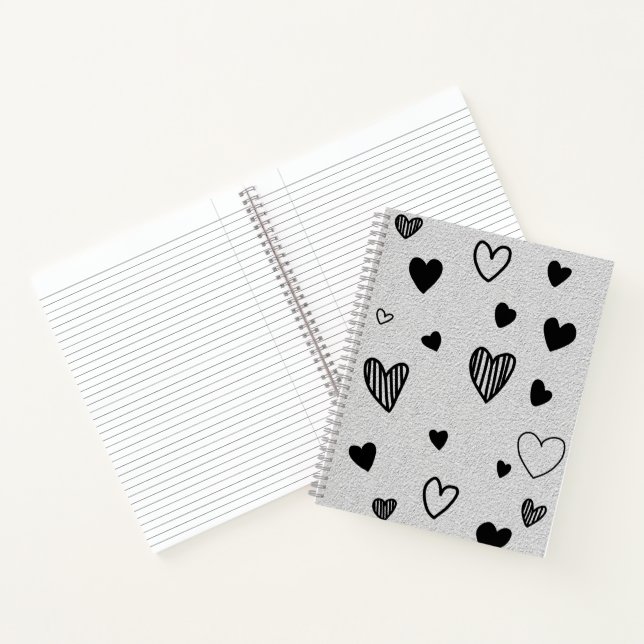 monochrome love notebook  (Inside)