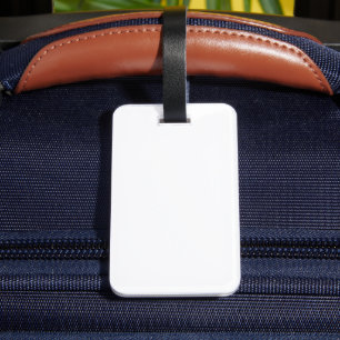 Monochrome mandala design luggage tag