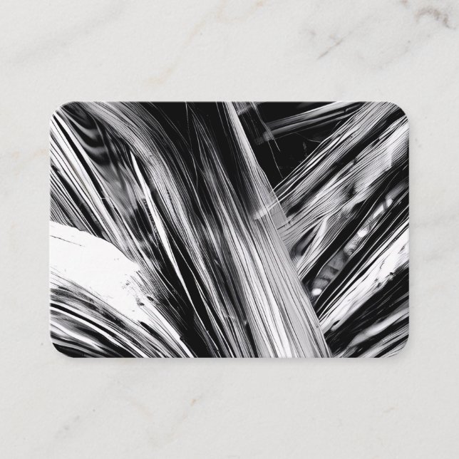 Monochrome Mind: Black and White Art Business Card (Front)