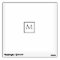Monochrome Minimalist Rectangle Monogram