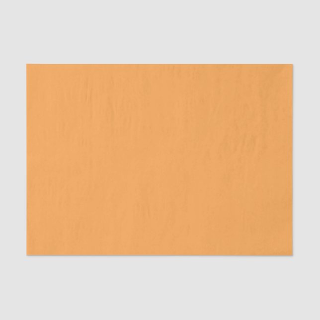 Monochrome Modern Elegant Orange Tissue Paper (Front)