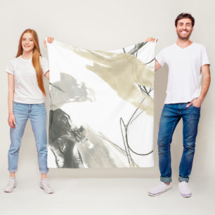 Monochrome Momentum Fleece Blanket