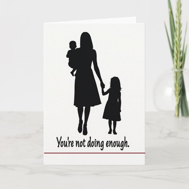 Monochrome Mothers Day Family Card (Front)
