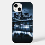 Monochrome New York Skyline Nightscape Case-Mate iPhone 14 Case