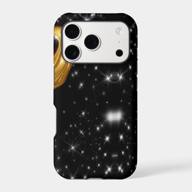 Monochrome Opulence: The Gilded Cosmos  Case-Mate iPhone Case (Back)