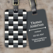 Monochrome Pattern of Gray, Grey, Black and White