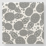 Monochrome Pineapples 2 Stone Coaster