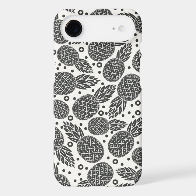 Monochrome Pineapples Case-Mate iPhone Case (Back)