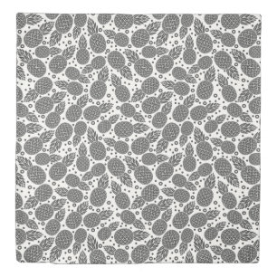 Monochrome Pineapples Duvet Cover