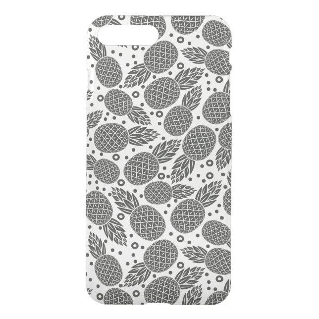Monochrome Pineapples Uncommon iPhone Case (Back)