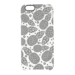 Monochrome Pineapples Clear iPhone 6/6S Case