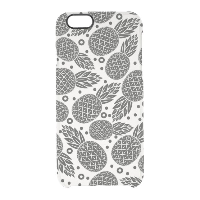 Monochrome Pineapples Uncommon iPhone Case (Back)