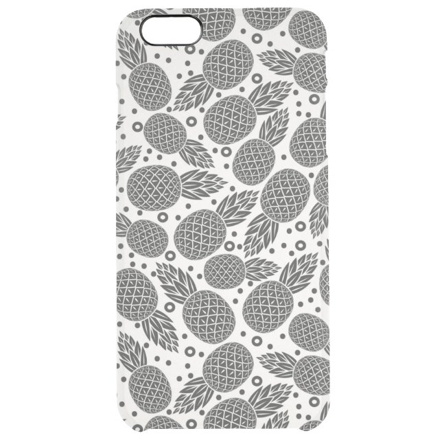 Monochrome Pineapples Uncommon iPhone Case (Back)