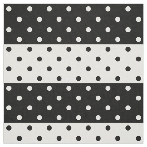 Monochrome Polka Dots Fabric