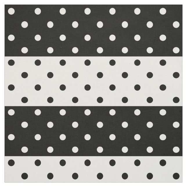 Monochrome Polka Dots Fabric (Swatch)