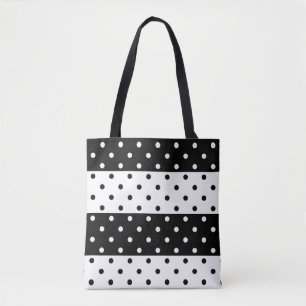 Monochrome Polka Dots Tote