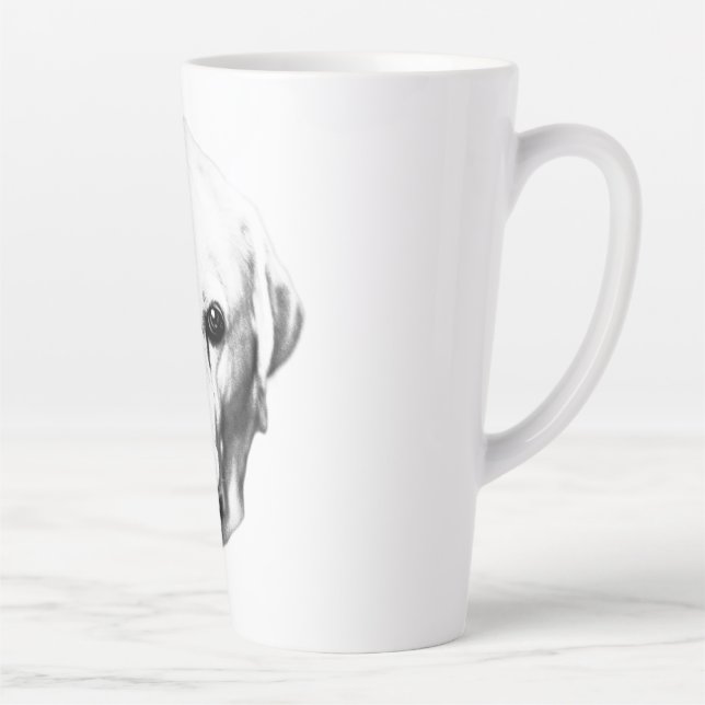 Monochrome Presence Latte Mug (Right)