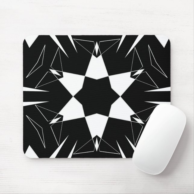 Monochrome Pulse Mouse Pad (With Mouse)