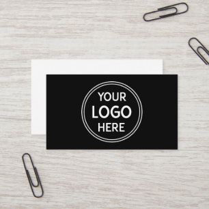 Monochrome QR Logo   Classy & Clean  Business Card