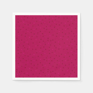 Monochrome raspberry with small polka dots.  napkins
