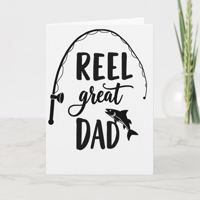 Monochrome Reel Great Dad Card (Front)