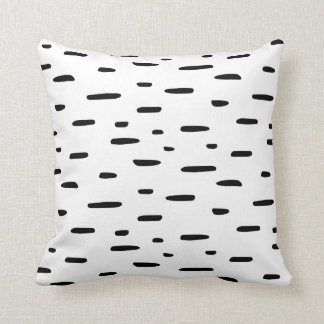 Monochrome | Reversible Black & White Flecks Throw Pillow