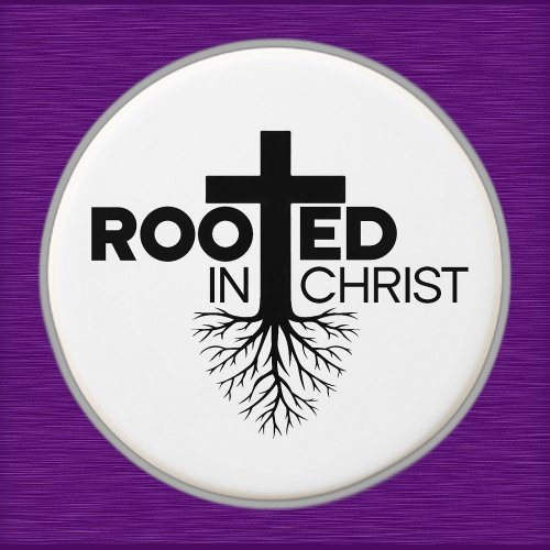 Monochrome Rooted In Christ Christian Bible Verse PopSocket
