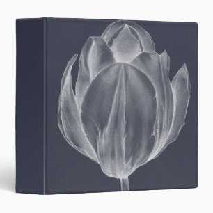 Monochrome Tulip I 3 Ring Binder