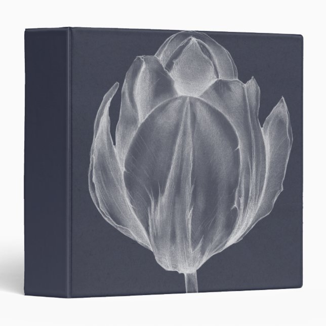 Monochrome Tulip I 3 Ring Binder (Front/Spine)