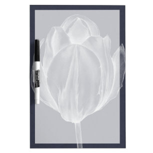 Monochrome Tulip I Dry-Erase Board