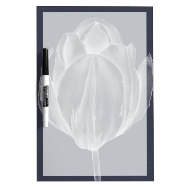 Monochrome Tulip I Dry-Erase Board (Front)