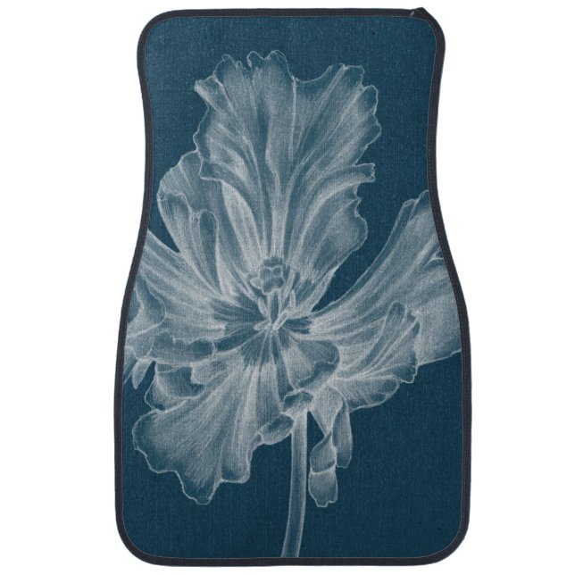 Monochrome Tulip II Car Floor Mat (Front)