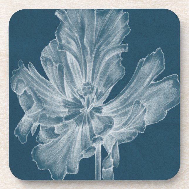 Monochrome Tulip II Coaster (Front)