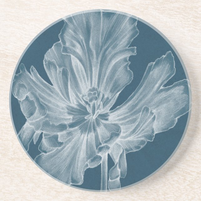 Monochrome Tulip II Coaster (Front)