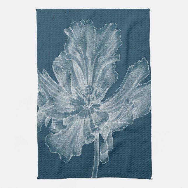 Monochrome Tulip II Kitchen Towel (Vertical)