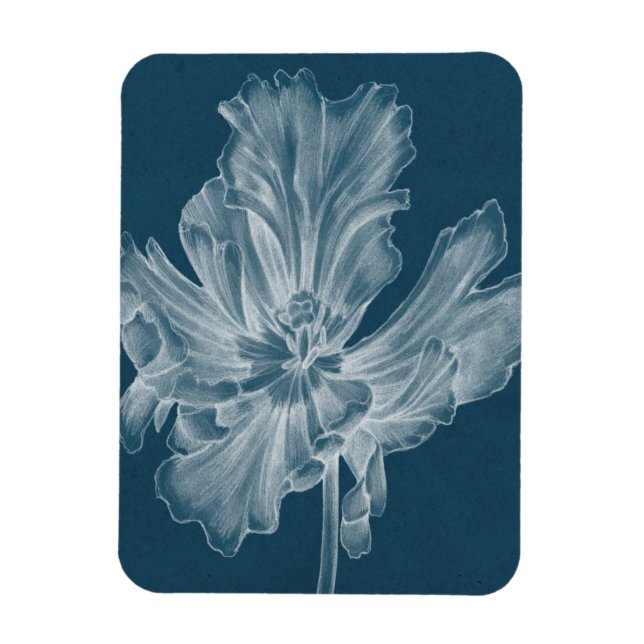 Monochrome Tulip II Magnet (Vertical)