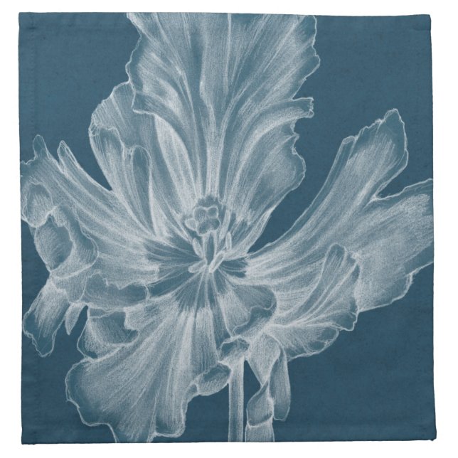 Monochrome Tulip II Napkin (Front)