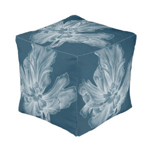 Monochrome Tulip II Pouf