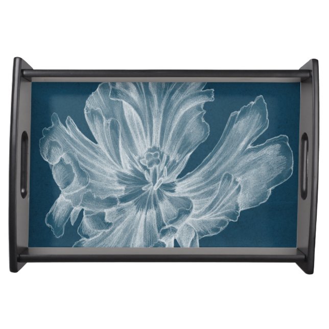 Monochrome Tulip II Serving Tray (Front)